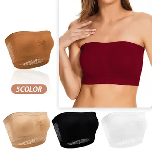 Sutiã sem alças de malha feminino, sutiã push up sem fio top bralette sem costura bh sutiã sem fio tamanho grande sutiã esportivo