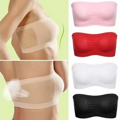 Sexiga axelbandslösa behåar för kvinnor Tube Top BH Kvinnliga Crop Top Seamless Tube Tops Flickor Nonwire Bandeau Underkläder Invisible Intimates