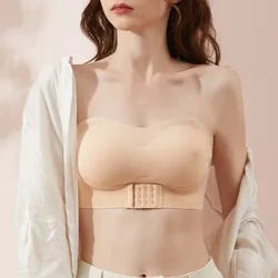 Eekisuf Strapless Bras Sievietēm Neredzami Topi Bezšuvju Elpojošs Bezvadu Krūšturis Push Up Bras Apakšveļa kāzām