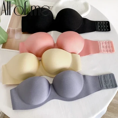 Sieviešu neredzamie krūšturi priekšpusē aizverams krūšturis Sexy Push Up krūšturis Apakšveļa Sieviešu krūšturis Bez šuvēm bez aizmugures bralete