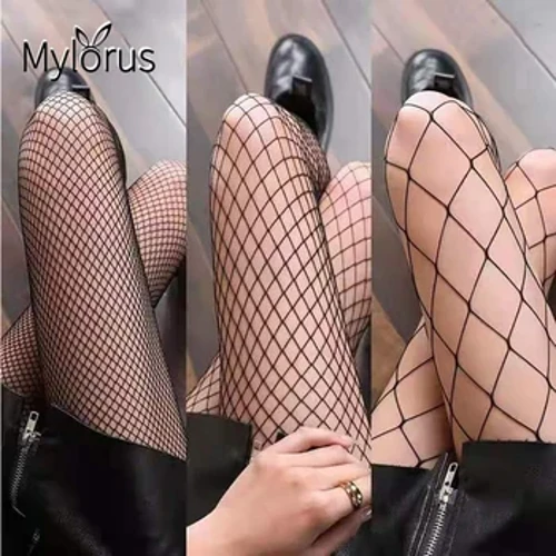Szexi női hosszú hálós testharisnya halhálós harisnyanadrág hálós nylon harisnya fehérnemű bőr comb magas derékú harisnya