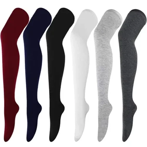 Tất Sọc Đen Nữ Ngộ nghĩnh Quà Tặng Giáng Sinh Đùi Gợi Cảm Nylon Cao Cấp Vớ Dài Dễ Thương Quần Áo Trên Đầu Gối Cho Bé Gái