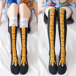 Chú Gà ngộ nghĩnh Paw Vớ Trên đầu gối Áp Chân Mỏng Vớ Dài Nữ Xuân Thu Đông Trung Học Trung Học Nữ Tất