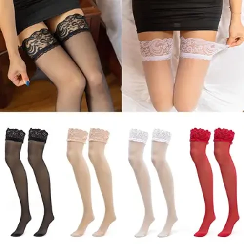 Șosete lungi supradimensionate pentru femei, înalte pe coapsă, ciorapi de dimensiuni mari, cu plasă sexy anti-alunecare, ciorapi de corp de dimensiuni mari pentru femei erotici
