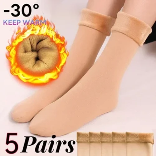Emakumeen Neguko Galtzerdi Labur Epelak Loditu Caxmere Artilezko Galtzerdi Termikoak Nylon Elurrezko Belusezko Botak Etxeko Solairua Calcetines Mujer