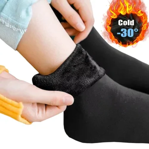 Neguko emakumeak loditzen ditu artile termikoa Cashmere elurrezko galtzerdiak josturarik gabeko belusezko botak gizonezkoentzako lo egiteko galtzerdi