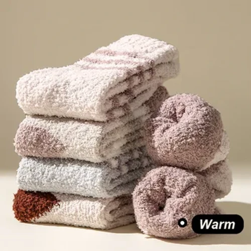 2 paia di calzini in peluche di corallo autunno e inverno da uomo di alta qualità Calzini da pavimento ispessiti in peluche per calze calde per la casa e il sonno