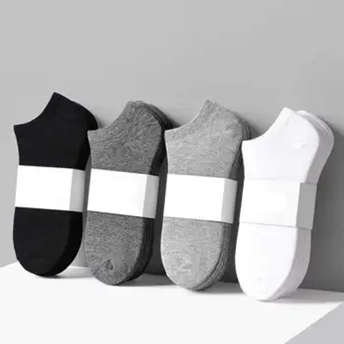 10 Péirí agus 5Pairs Stocaí na mBan Dath Soladach Stocaí Rúitín Bán Dubh Spóirt Breathable Stocaí Urlár Cadás Compordach do Mhná