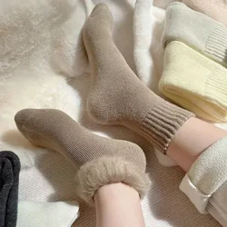 1 pare neguko lodi polarrazko galtzerdi beroak Emakumezkoak Gizonezkoak Kolore lisoko irristagaitza artilezko lo egiteko zorua tutu galtzerdiak Galtzerdi termikoak