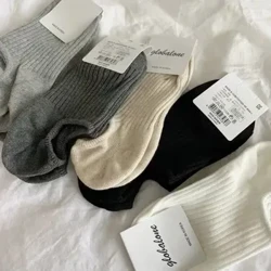 Stocaí Bád Snáithithe Dath Pure Stocaí Urlár Dofheicthe Mná Ócáideacha Mic Léinn Spórt Breathable Thin
