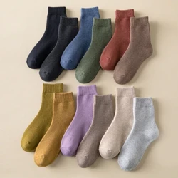 Calcetines De Invierno női téli zokni pamut vastag kényelmes kényelmes lábszár közepéig meleg padló zokni termálharisnya női légáteresztő