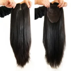 'Europa Virgin Straight Virgin Human Hair 8x8 Jewish Topper Silk Top None Lace Toupee Human Hairs Full End Natural Scalp Top