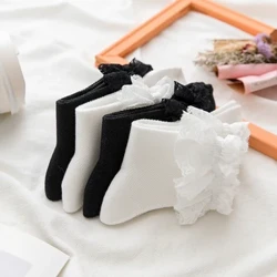 Tất Nữ Trắng Tất Nữ Xuân/Mùa Hè Giữa Tay JK Đồng Nhất Tất Nhật Bản Dễ Thương lolita Ren Ngọt Ngào lolita Tất