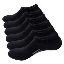 YUEDGE No Show Running Socks 6 чифта ниски спортни чорапи Спортни чорапи, отвеждащи влагата за мъже и жени, размер 37-46
