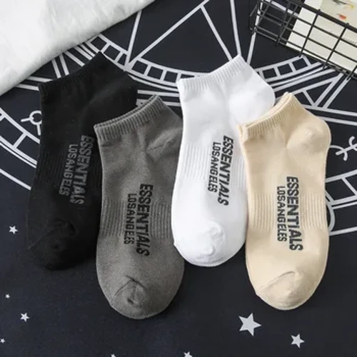 4Pcs 2023 NEWYDD Dynion Merched Arddull Hip Hop Sanau Torri Isel Sanau Cotwm Sgrialu Ffasiwn Achlysurol HANFODOL Du Gwyn Gwyrdd