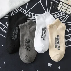 4Pc 2023 T NEWZE Erkekler Hip Hop stili pes kesilen joraplar Pagta skeytbord tötänleýin moda jübüt joraplar Esasy ak ak ýaşyl
