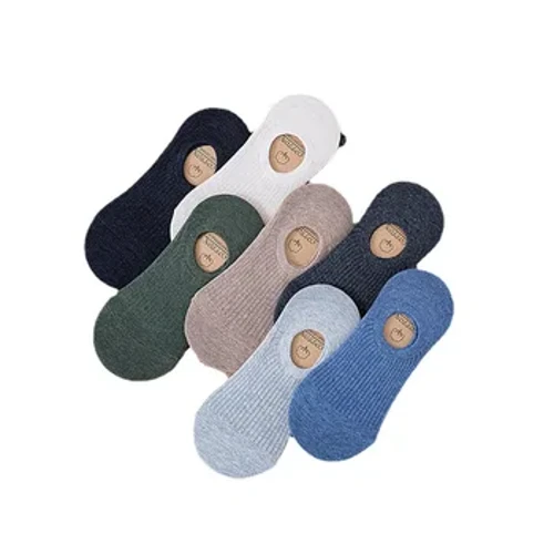 1 Péire Dubh Beige Liath Gearr Stocaí Fir Íseal Cotton an Fhómhair Samhraidh Stocaí Spóirt Dofheicthe Bróigíní Stocaí Fir Rúitín