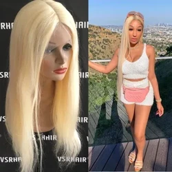 Vsrhair 180% densità parrucche ebraiche parrucca bionda frontale in pizzo parrucca per capelli umani 10 24 pollici 13 * 1 parrucca anteriore in pizzo per le donne bianche