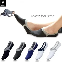 5 Cái/gói Vô Hình Tất Lưới Nam Cotton Thể Thao Kháng Khuẩn Mắt Cá Chân Thuyền Tất Xuân Hè Cổ Thấp Cắt Ngắn Sokken