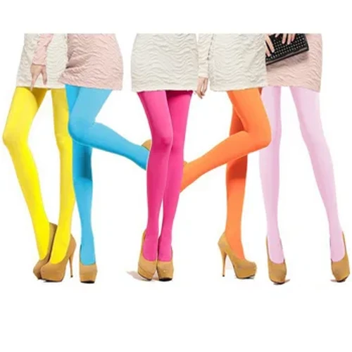 18 farger Dame Godteri Farge Varm Sexy Tights 120D fløyels sømløs strømpebukse store elastiske lange strømper