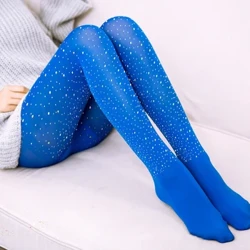 Mùa Thu Đông Kim Cương Quần Nữ Nylon Lấp Lánh Carnival Cổ Dạ Hội Quần Lót Quần Sáng Bóng Quần