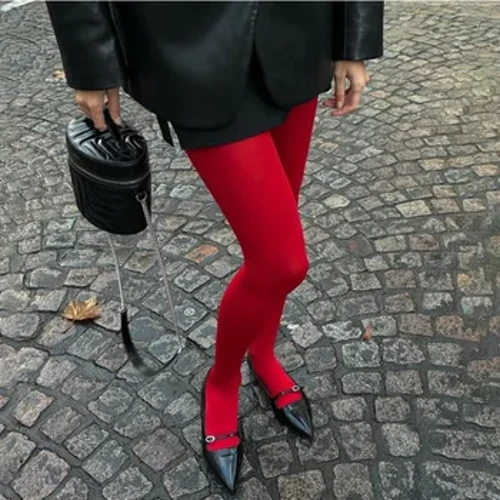 TARUXY Kırmızı Tayt Kadın Kış Ince Iç Çamaşırı See Through kadın Külotlu Yeni Iç Çamaşırı Dantel Tayt Bodys Seksi Çorap Bayanlar