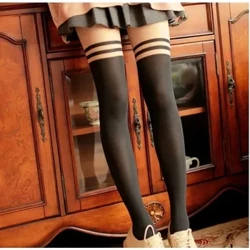 Calze di seta sexy a doppia striscia Collant da donna Calze sottili da donna Calze vintage Collant Estate Calze femminili Calze Collant