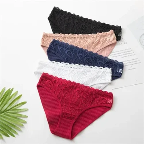 Mionteagaisc cadáis 3pcs/Lot Compord na mBan Fo -éadaí Craiceann Friendly Friendly Craiceann mionbhrístíní Rise Íseal Fo -éadaí compordach do mhná