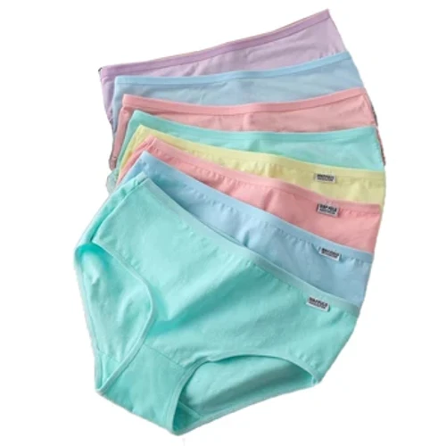 7Pcs Panties Owesifazane Wangaphansi Ukotini Ophefumulayo Othambile Wezingubo Zangaphansi Zamantombazane Amantombazane Amabhulukwe Angaphansi Ombala Oqinile Omuhle Usayizi Omkhulu