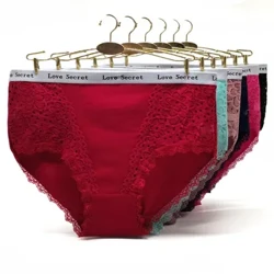 6 stycken/lot Sexiga trosor Plus Size Bomull Underkläder Dam Trosor Underkläder Solida Byxor Kvinna Intim Trosor XXL XXXL XXXXL