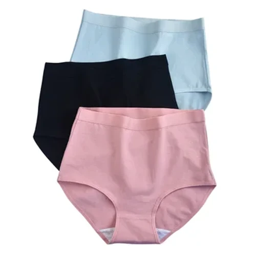 2st/set Kvinnor Plus Size Trosor Body Shaper Bomull Underkläder Underkläder 6 färger Sexig Kvinna Hög midja Sömlös Trosor NKT2119-2