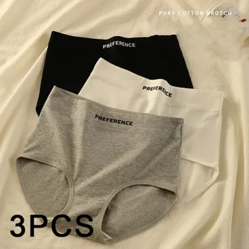 3PCS/setha Amabhulukwe Anemibala Kakotini Abesifazane Abanethezekile Izingubo zangaphansi zangaphansi Ezithambile Ezithambile Eziphefumulayo Zephenti Lowesifazane Lokufaneleka Kwezemidlalo