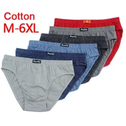 100% pamut férfi alsónadrág nagy méretű férfi fehérnemű bugyi 5XL/6XL lélegző férfi bugyi tömör szexi kényelmes rövidnadrág