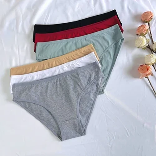 3 Cái/bộ Nữ Size Lớn Gợi Cảm Thoải Mái Quần Lót Cotton Hàng Ngày Quần Lót Nữ Cổ Điển Underpant Bé Gái Không Đường May Quần Đùi Quần Lót 226