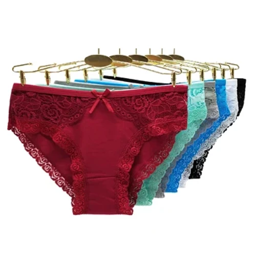 Moonflame 5 Adet / Grup Kadın Pamuk Külot Seksi Dantel Külot M L XL 89342