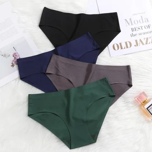 Ibhulukwe Labesifazane Eliqinile Eliqinile Elingenamthungo Izingubo zangaphansi Zowesifazane Ezingenamthungo Eziphansi Elasticity Briefs Breathable for Ladies Soft Underpants Lingerie