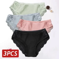 Fugalaau Lace Cotton ofuvae o tama'ita'i 'ofu totonu o tama'ita'i 'ofu'ofu fa'alelei tama'ita'i 'ofu'ofu tino 'olo'o lanu m-XXL 3PCS/set