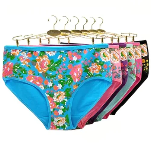 6 Pezzi/lottp Biancheria Intima Delle Donne Mutandine di Cotone Plus Size Slip A Vita Alta Panty Mutande Femminili Delle Donne Intimo 2XL 3XL 4XL