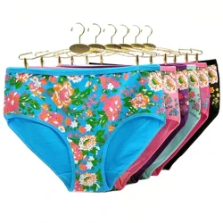 6 Pieces/Lot Wahine lole komo pulupulu Panties a me ka nui puʻupuʻu kiʻekiʻe kiʻekiʻe kiʻekiʻe panty wahine underpants Womens pili 2XL 3XL 4XL