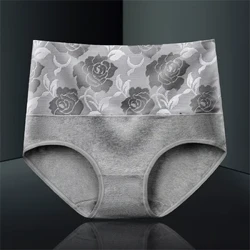 3XL 4XL 5XL Plus Size Pambabaeng Panties Floral High Waist Brief Pambabae Underwear Calzones Mujer Ladies Underwear Panties Oversize