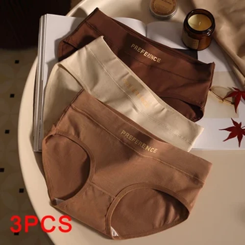 3 adet/takım Moda Dikişsiz Kadın Külot Külot Spor Yumuşak Kadın Iç Çamaşırı Büyük Boy Seksi Saf Pamuk kadın Intimates
