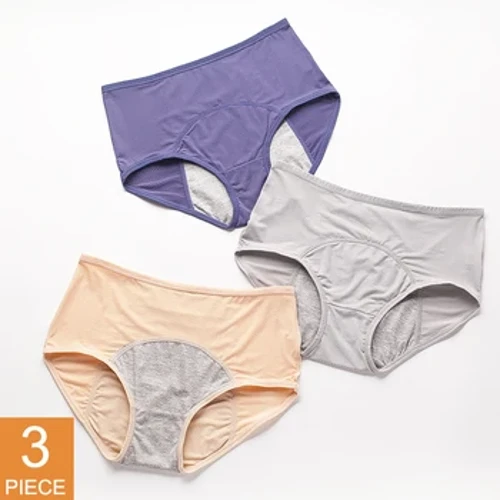 3 Cái/bộ Chống Rò Rỉ Kinh Nguyệt Quần Lót Nữ Thời Kỳ Quần Lót Quần Gợi Cảm Sinh Lý Quần Lót Plus Kích Thước Quần Đùi Chống Thấm Nước