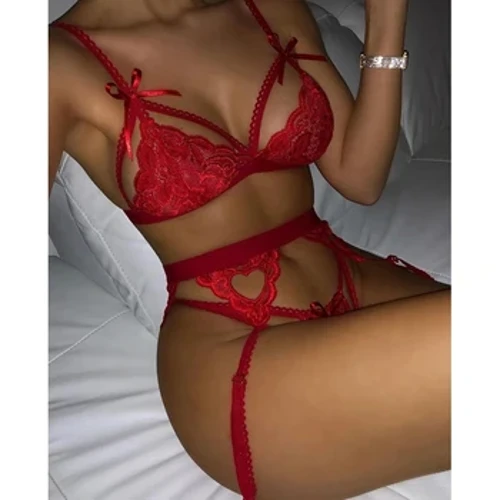 S-3XL Lenceria nuisette grande taille femmes lingerie fine soutien-gorge culotte ensemble string porte-jarretelles ensemble de Lingerie Sexy