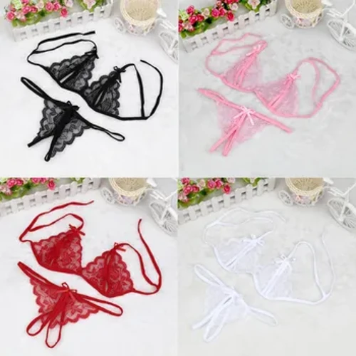 Kadın iç çamaşırı setleri bayanlar seksi iç çamaşırı dantel iç çamaşırı oymak pijama G-string iç çamaşırı белье sous giyim femme