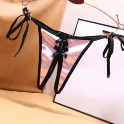 G-Strings átlátszó vékony öv, alacsony derékrész, szatén, nyitott lábfejű női bugyi pólónadrág szex tangák fehérnemű
