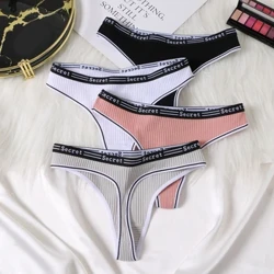 Nguo za Kike za Wanawake Nguo ya Ndani ya Mwanamke Nguo Mango ya G-string Suruali ya Pamba Inayopumua Suruali ya Chupi Herufi ya Panty Nguo ya Ndani Laini