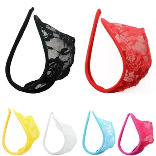 Pitsi C Housut String Thong Miehet Ultra-ohuet Bikini Stringit Mies Seksikäs U Kuperat Alusvaatteet Gay Pussi Alusvaatteet Tanga Slip G-stringit