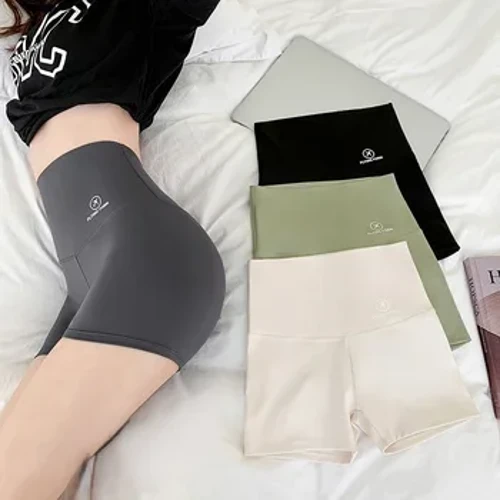 2023 Women's Summer 3/4 enk gehummert Rock Hosen sinn Anti-Glanz a kënnen extern mat Nylon grousser Basis Sécherheetshorts gedroe ginn