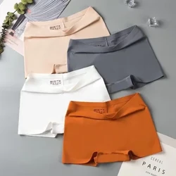 mionbhrístíní na mBan Mná gan uaim Buachaillí dornálaithe Cotton Crotch Ard-ardú Tangas Pants Sábháilteachta na mBan Fo-éadaí tanaí Lingerie M-XL