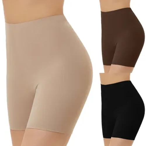 Pantaloncini di sicurezza di grandi dimensioni da donna sottile nuova estate Pantaloncini di sicurezza di grandi dimensioni in seta di ghiaccio Fresco ad alta elasticità Pantaloncini di sicurezza sotto la gonna femminile